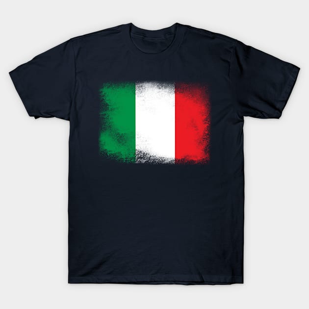 Italy flag isolated T-Shirt by psychoshadow